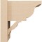 Ekena Millwork 8-in W x 12-in D x 12-in H Funston Trad Rough Cedar Woodgrain TimberThane Outlooker, Primed Tan OUTUR080X12X12FST04RCPR - alternate 2